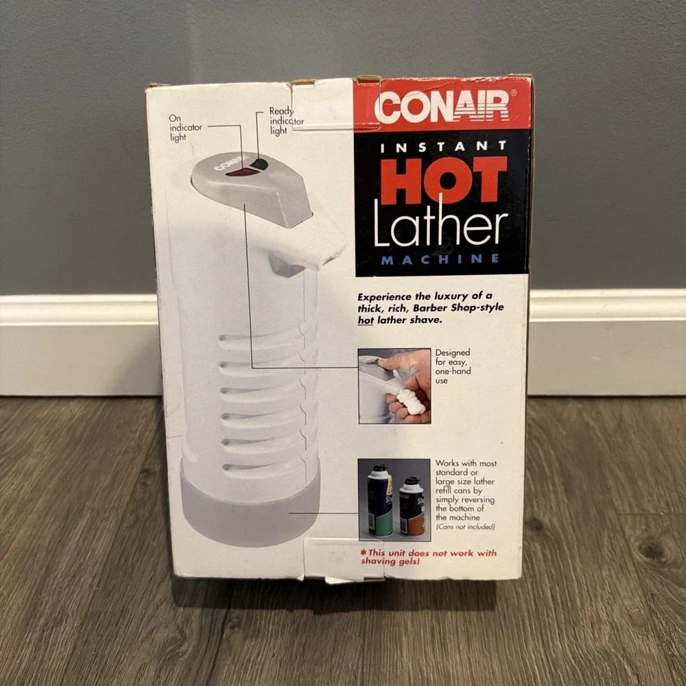 Conair Instant Hot Lather Machine Shaving Cream Warmer New Vintage 1999